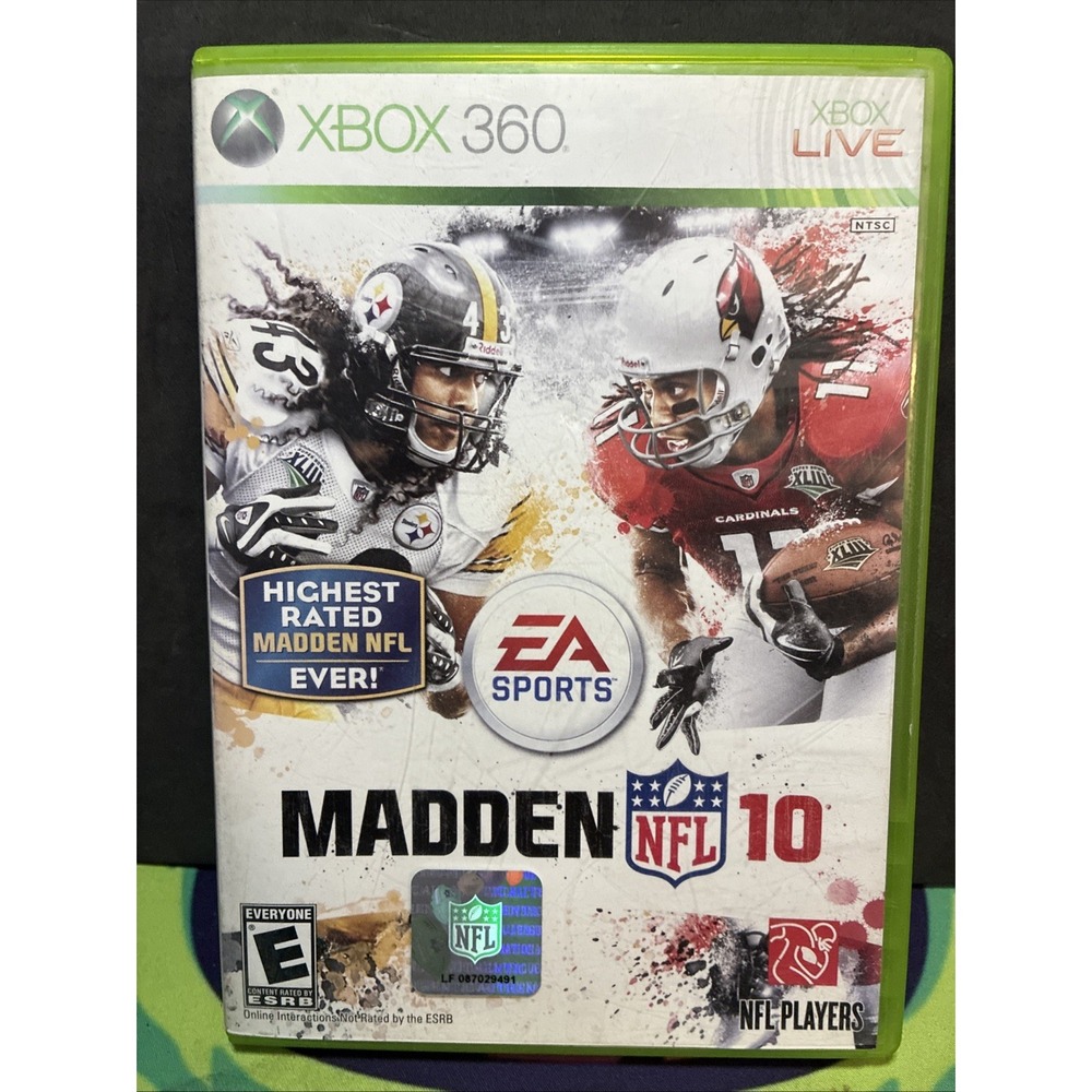 Madden NFL 10 - Xbox 360 Game Football Sports Manual Included